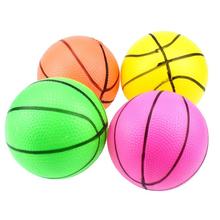 Mini bola de basquete inflável, brinquedo de plástico para crianças ao ar livre, brinquedo para exercício de mão e pulso, cor aleatória, 10cm 2024 - compre barato