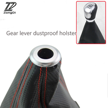 ZD 1Pc For Volvo S60 V70 XC90 Subaru Forester Peugeot 307 206 308 407  Car Carbon Fiber Leather Gear Shift Knob Dust-proof Cover 2024 - buy cheap