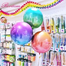 1PC 22 Inch 4D Disco Gradient Color Metal Balloon Rainbow Wedding Birthday Party Decor Photo Props Kids For Baby Shower Supplies 2024 - buy cheap