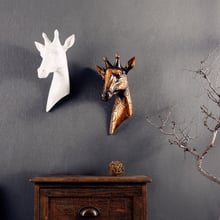 Girafas são cabeça de águia criativa europeia cabeça animal estilo parede pendurado casa sala estar decoração artesanato escultura 2024 - compre barato