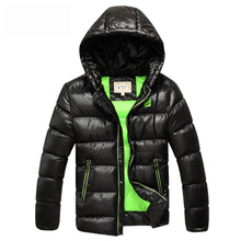 Casacos de inverno infantis, casaco grosso com capuz para meninos, jaquetas acolchoadas de parka quente para garotos de 7 a 16 anos, roupa de inverno bc351 2024 - compre barato