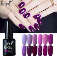 Belén púrpura 10ML colores puros serie esmalte de uñas de gel uv laca remojo-tiempo manicura duradera Semi permanente híbrido barniz 2024 - compra barato