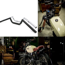 Motorcycle Universal Handlebar Steel 7/8"22mm Handle Bar Vintage Steel Refit Drag Bar Handlebar High-Rise Cruiser Bobber Chopper 2024 - buy cheap