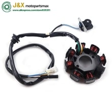 Gy6 125 150 8 pólo magneto estator carregamento alternador bobina 152qmi 157qmj scooter ciclomotor pit quad sujeira bicicleta atv buggy 2024 - compre barato