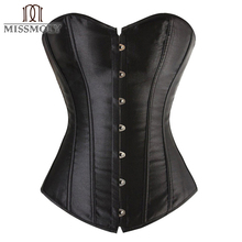 Women Lace Up Waist slimming Corset Satin Corsets Bustiers Waist Trainer Body Shapewear Burlesque Corset Plus Size Halloween 2024 - buy cheap