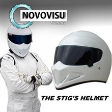 NOVOVISU-Casco con visera negra para Motocicleta SIMPSON Pig, Casco De moto, color blanco 2024 - compra barato