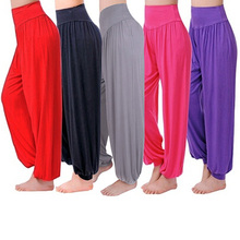 arrivalFshion Women's Comfy Harem Loose Long Pants Belly Dance Boho Wide Trousers 2024 - buy cheap