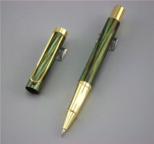 green DKW Writing ballpoint Pen School Office Stationery metal roller ball pens High quality business present send a refill 031 2024 - купить недорого