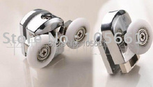 Corredor de rodillos de ruedas dobles para puerta de ducha, doble tapa y parte inferior, 4 unidades 2022 - compra barato