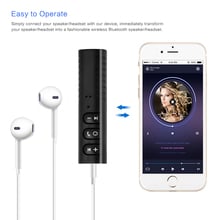 3.5mm jack Bluetooth Car Kit Hands free Music Audio Receiver Adapter Auto AUX Kit for Speaker Headphone Car Stereo clip Receiver 2024 - buy cheap