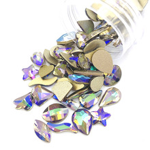 New arrival Ghost light flatback nail art glass crystal  Mixed shape Mixed size glue rhinestones for nail decorations 2024 - buy cheap