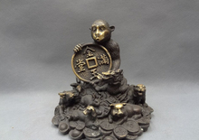 Música voge gem s2956 8 "ano chinês bronze yuanbao moeda dragão cobra cavalo estátua macaco 2024 - compre barato
