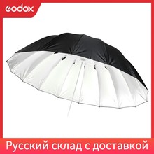 Godox Studio Photogrphy 150cm / 60" Black Silver Reflective Lighting Light Umbrella 2024 - compre barato