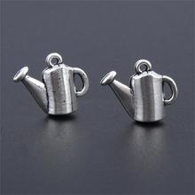 20Pcs  Silver Color Mini Watering Can Charms Battle Garden  Pendant Jewelry Making Bracelet Handmade Accessories 16x14mm A3184 2024 - buy cheap