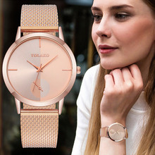 YOLAKO Women's Casual Quartz Leather Band New Strap Watch Analog Wrist Watch luxury fashion stainless steel watches  A40 2024 - buy cheap