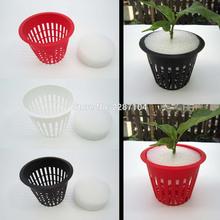 10pcs Large 3" Black White Red Mesh Pot Net Cup Basket + Clone Cloning Root Guard Fix Flower Plant Vegetable Hydroponic Grow 2024 - buy cheap