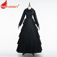 Costumebuy/винтажное платье в викторианском стиле 18-го века ручной работы с длинными рукавами; готические платья в средневековом стиле 2024 - купить недорого