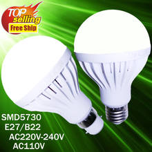 Led Light Bulb E27 B22 3W 5W 7W 9W 12W 5730 led bulb 110V E14 Led 220v Candle Light spotlight led lampada 2024 - buy cheap
