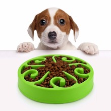 Cuenco de alimentación lenta para perro, cuenco de comida para mascotas, antiasfixia, saludable, para prevenir la obesidad, alimentador para perros, cuenco de agua para perros 2024 - compra barato