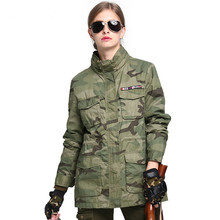 Chaqueta cortavientos de entrenamiento táctico para mujer, abrigo cálido de camuflaje M65 para acampar y senderismo al aire libre, primavera y otoño, 2019 2024 - compra barato