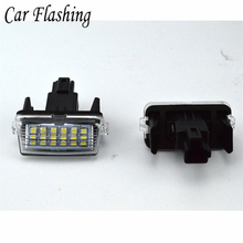 Car LED number License Plate Lights For Toyota Camry 50 LED Number fit For Peugeot Citroen 206 306 307 406 407 C3 FOR yaris 2024 - buy cheap