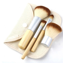 4PCS Bamboo Pro Makeup Brushes Concealer Cheeks Eyeshadow Powder Brush For Makeup Beauty Foundation Blending Makeup Tools 2024 - buy cheap