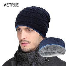 2019 Arrival Beanies Knitted Hat Men's Winter Hats For Women Men Caps Gorros Warm Moto Fur Winter Beanie Fleece Knit Bonnet  Hat 2024 - buy cheap