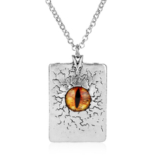 Collar de Metal con diseño de ojo de Sauron para hombre y mujer, colgante de Metal, estilo Hip Hop 2024 - compra barato