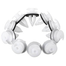 car styling 50*Car SUV Auto Bumper Fender Retainer Push White Plastic Clips Fasteners 3 mm For Toyota Lexus With Seal Ring 2024 - buy cheap