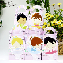 Ballerinas Theme Party Favor Box Ballet baby Girls Candy Gift Cupcake Box Birthday Event Party Decorations Container Supplies 2024 - buy cheap