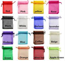 100pcs /bag , Selection 16 Colors Jewelry Bag 7x9cm Organza gift Packaging Display & gift Pouches 2024 - buy cheap
