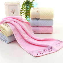 sloobaoPlaid 100% cotton Face Hand Bath bath face towels32 Pure Twistless plain cotton towel plum branches out of stock 2024 - buy cheap