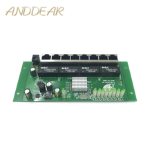 8-port gigabit switch módulo é amplamente utilizado na linha de led 8 porto 10/100/1000 m porta de contato mini interruptor módulo pcba placa-mãe 2024 - compre barato