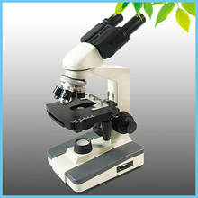 Светодиодный подсветкой 40X-1000X бинокулярный Биологический микроскоп с вращающейся на 360 градусов головкой Microscopio 2024 - купить недорого