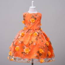 Платье для девочек, Цветочная детская одежда, лето 2019, вечерние платья для девочек, Vestido Infantil, детское платье для малышей 2, 3, 4, 5, 6, 7, 8, 9, 10 лет 2024 - купить недорого