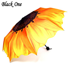 Guarda-chuva dobrável feminino, guarda-sol para mulheres, presente para meninas, cor amarela 2024 - compre barato