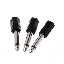 3 Pcs 6.35mm 1/4" Mono Plug to 1/8" 3.5mm Stereo Jack Female Audio Converter Adapter Dropshipping 2024 - buy cheap