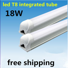 50pcs/lot 1200mm(4ft) 18W T8 integrated LED tube Light  SMD2835 pure white 1800LM AC85-265V free shipping 2024 - buy cheap