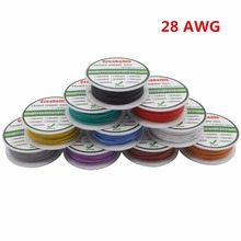 10m 28 AWG Flexible Silicone Wire RC Line Cable OD 1.2mm Line 10 Colors to Select With Spool Tinned Copper Wire Electrical Wire 2024 - buy cheap