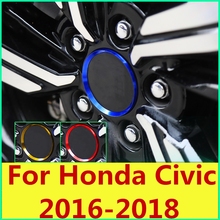 Car Wheel hub Decorative patch Wheel hub center cover Exterior car Accessories For Honda Civic 2016-2018 10th Gen Sedan 2024 - buy cheap