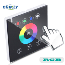 Painel de interruptores led rgb, controle de toque, faça você mesmo, iluminação para casa, dimmer para 12v, 24v, luzes em tira