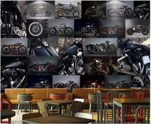 Custom mural 3d room wallpaper Creative motorcycle locomotive collage photo Home decor 3d wall murals wallpaper for walls 3 d 2024 - buy cheap