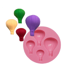 New Arrival Hot Air Balloon Design 3D Silicone Mold Chocolate Fudge Cake Decorating Tools Cake Molds 2024 - buy cheap
