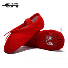 TIEJIAN Ballet Dancing Shoes scarpe ballo For Women Soft Canvas Non-slip Flats Yoga Sneakers Kids Girls Ladies Practice Slippers 2024 - buy cheap