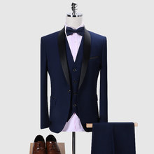 men's suit Luxury weeding suits slim fit tuxedo mens grooming men's Business suit Fashion Dress Suit for men 2024 - buy cheap