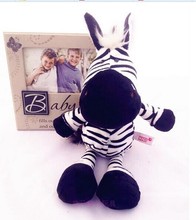 small cute plush zebra toy cartoon jungle zebra doll soft cute zebra doll gift about 25cm 0489 2024 - buy cheap