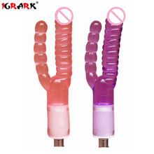 IGRARK Double Dildo Attachment For Sex Machine G Spot Stimulator Accessory Love Machine Double Heads Adult Products Anal Toys 2024 - buy cheap