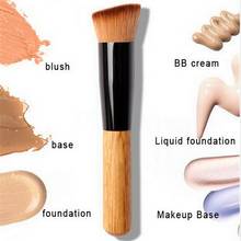 1Pcs Wooden handle Foundation Brush Cosmetics Makeup Brushes Powder Concealer Blush Liquid  Make up Brush 2024 - buy cheap