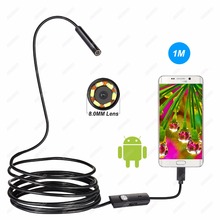Cámara endoscópica USB para teléfono Android, minicámara con Cable de serpiente, impermeable, 1/2/5/10M, 8mm 2024 - compra barato
