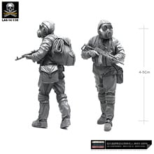 Yufan-soldado de resina de arrastre, modelo 1/35, fuerza bioquímica rusa 1, Las-14 2024 - compra barato